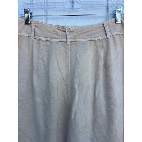 Cloth‎ & Stone Wide Leg Pants Beige Linen Blend High Rise Women Size 29 - Picture 6 of 7